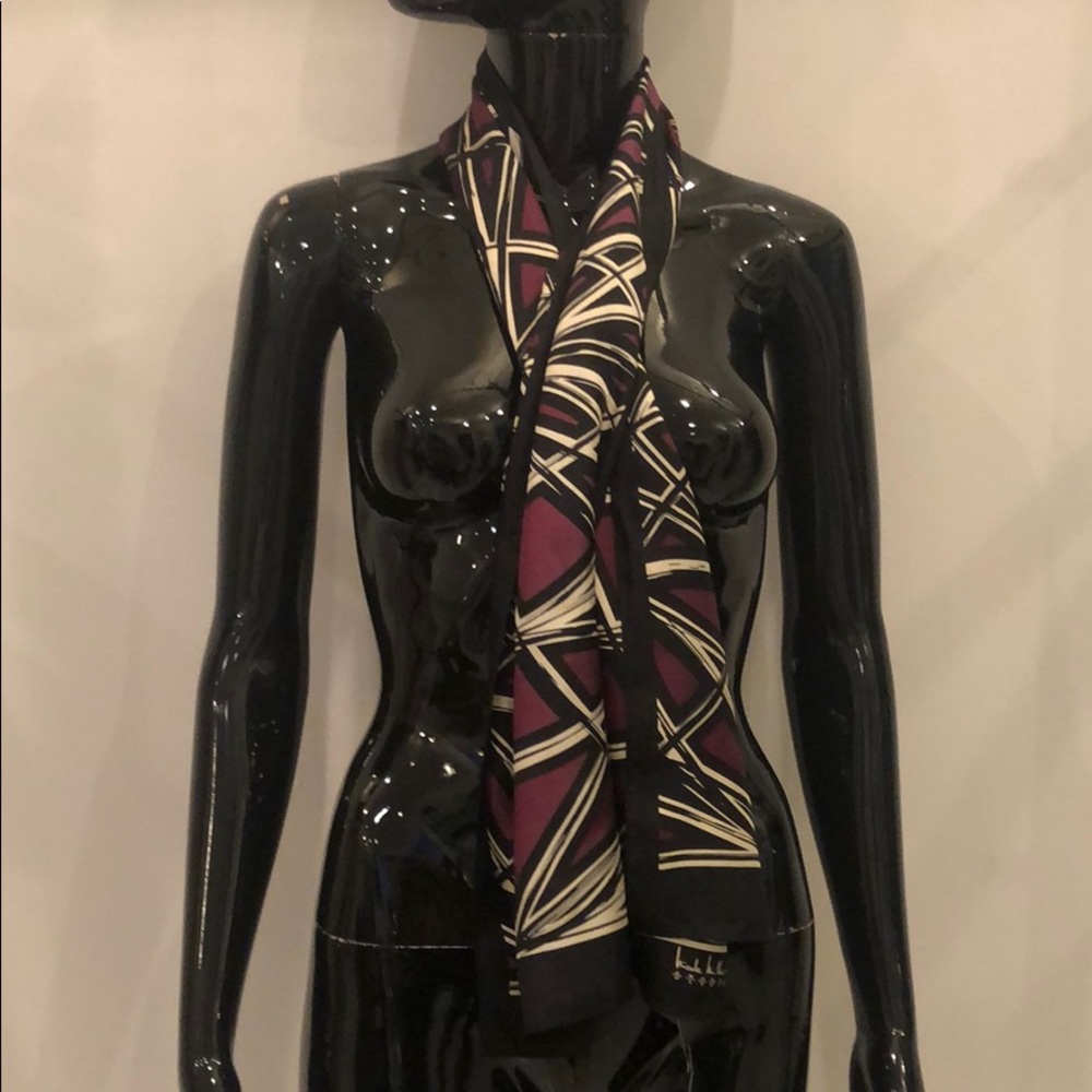 Criss Cross Nicole Miller Silk Scarf